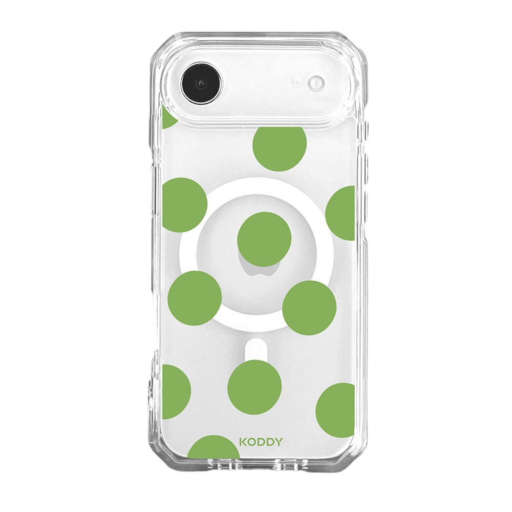 Olive Green Big Polka Dot Phone Case