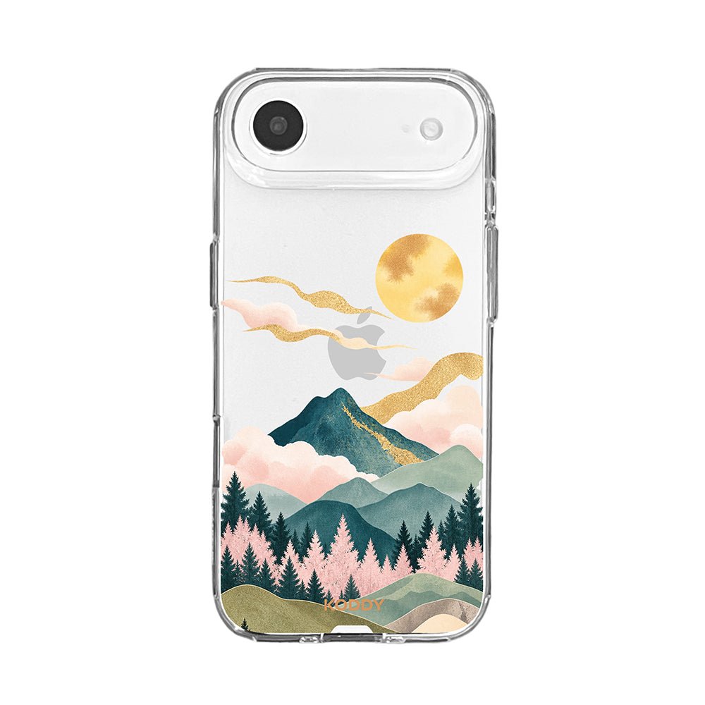 Oriental Mountain and Golden Sun Phone Case