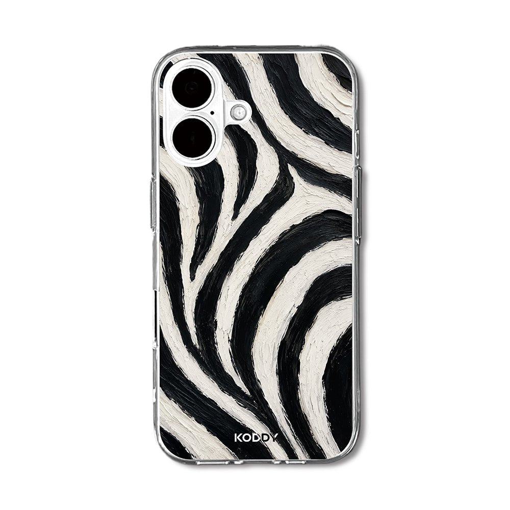 Painted Zebra Print Phone Case
