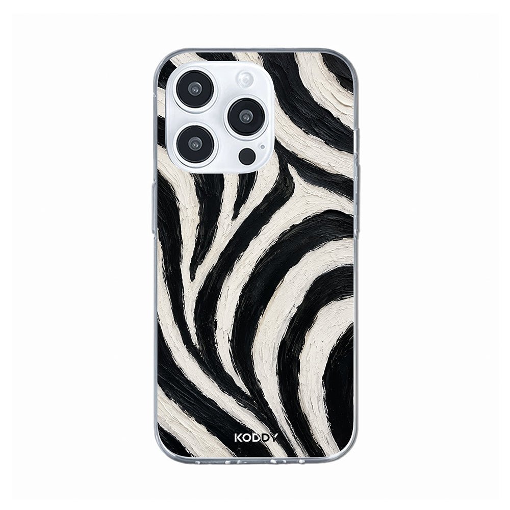 Painted Zebra Print Phone Case