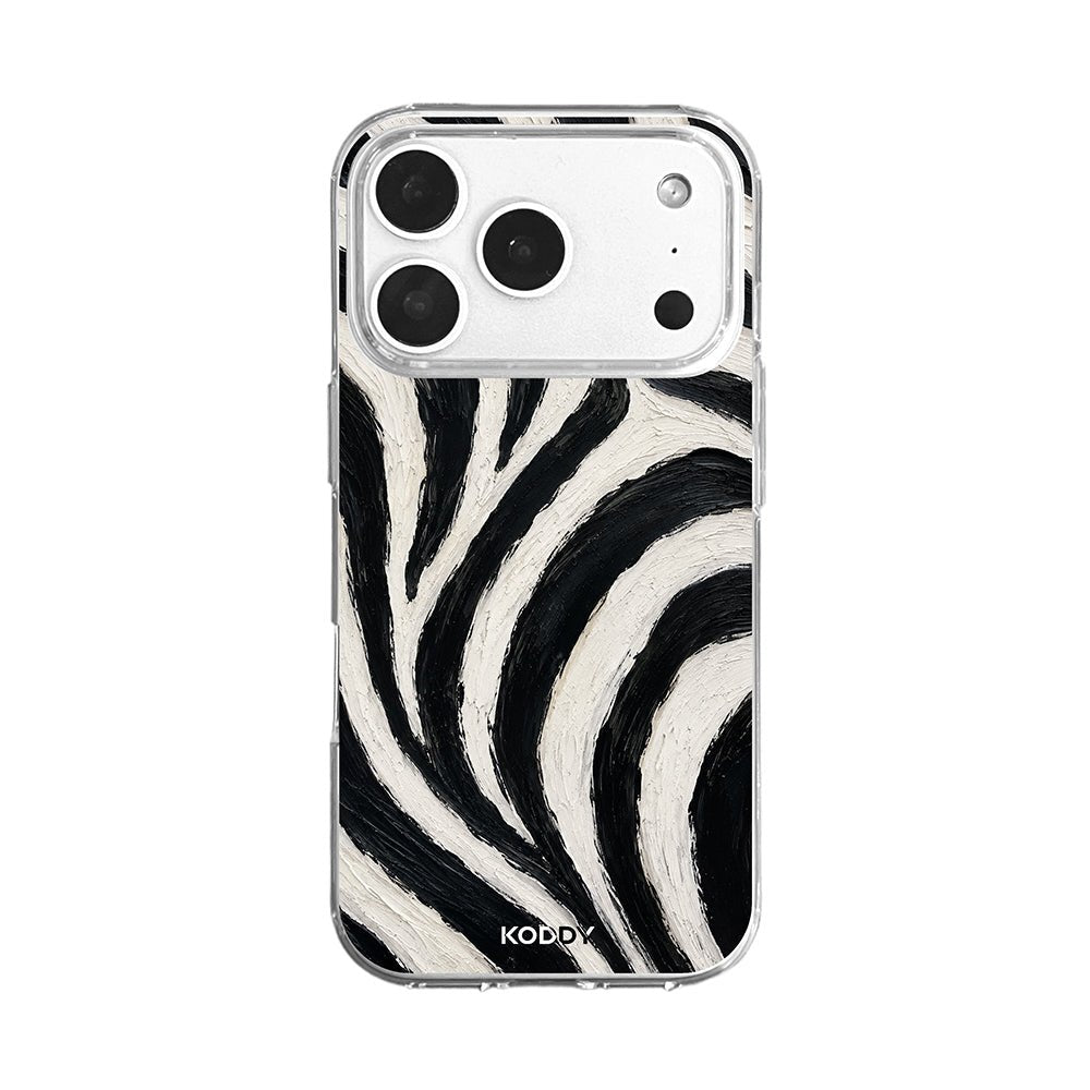 Painted Zebra Print Phone Case