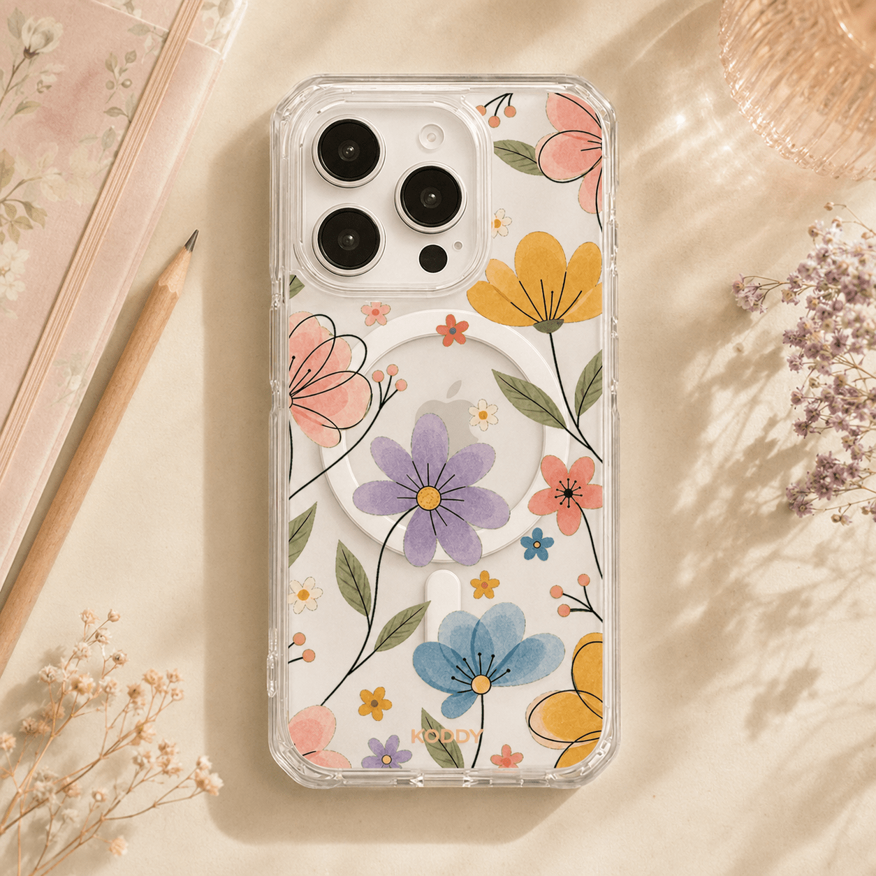 Pastel Daisy Floral Garden Phone Case-KODDY aesthetic iphone case UK