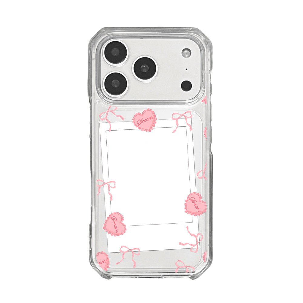 Personalised Instant Camera Photo and Pink Dream Cushion Phone case - KODDY