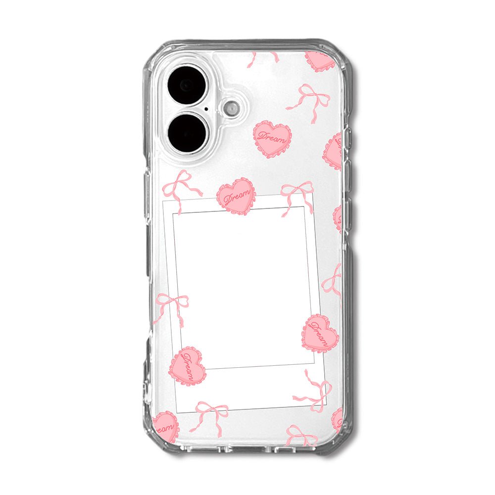 Personalised Instant Camera Photo and Pink Dream Cushion Phone case - KODDY