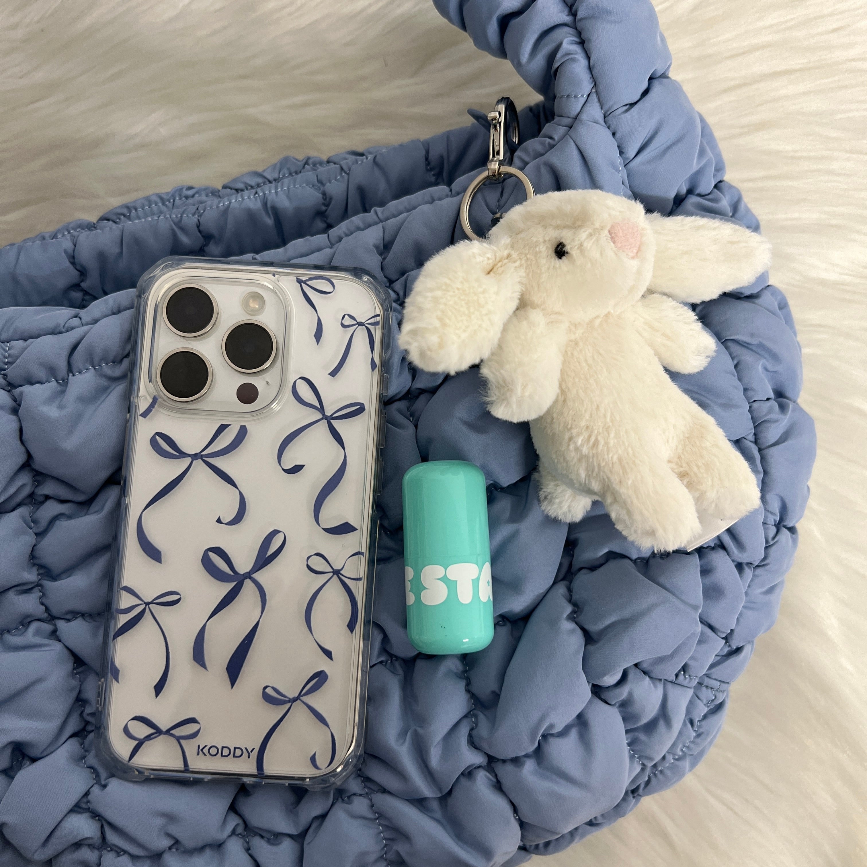 Petite Navy Ribbon Bows Phone Case-KODDY