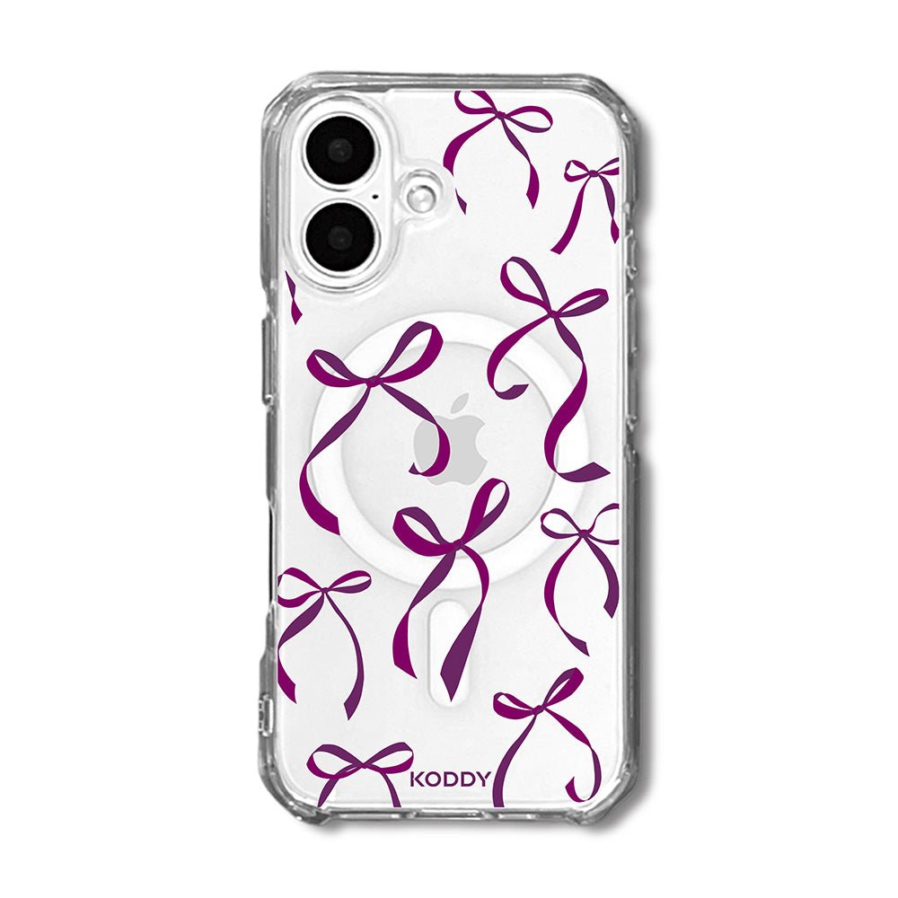 Petite Purple Ribbon Bows Phone Case - KODDY