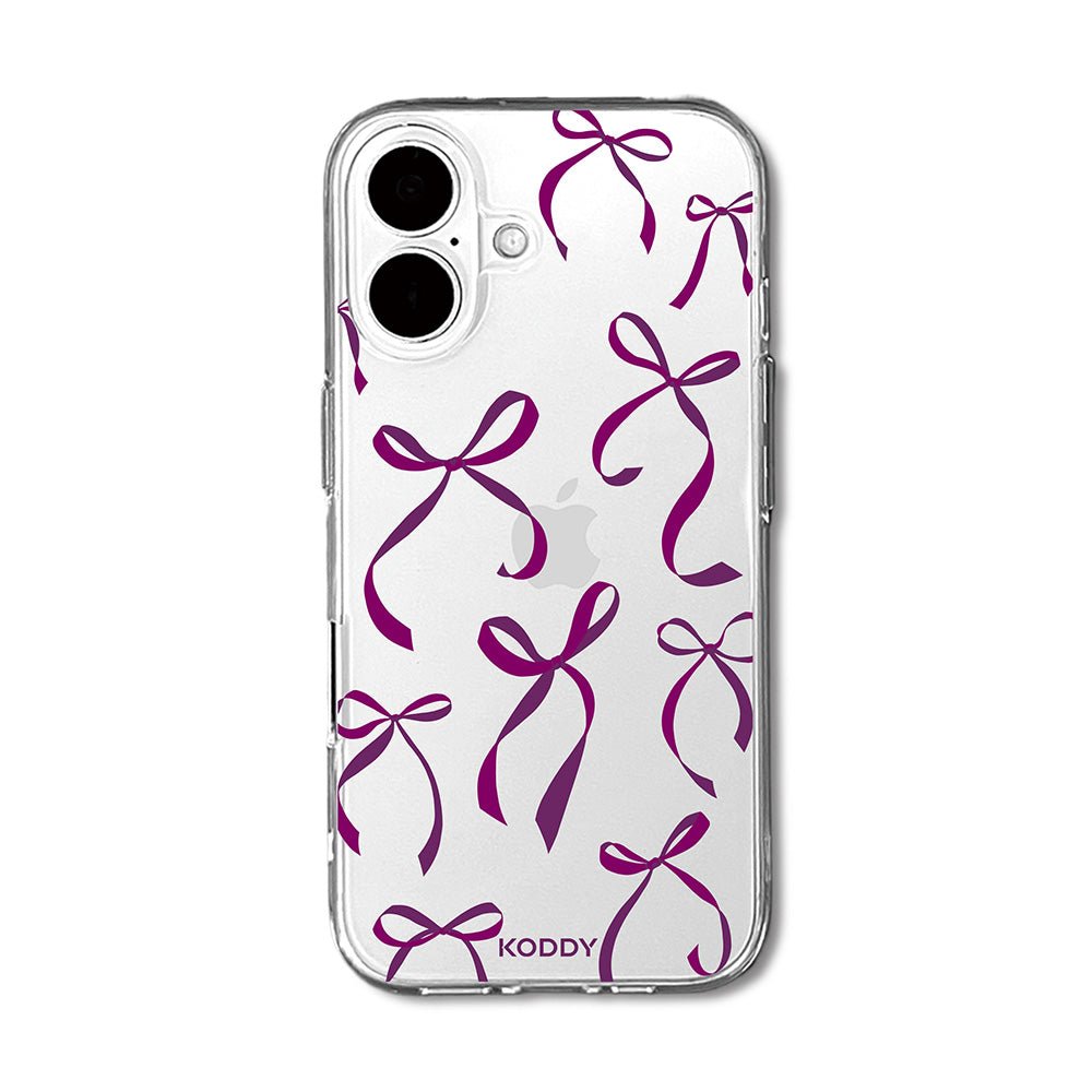 Petite Purple Ribbon Bows Phone Case - KODDY