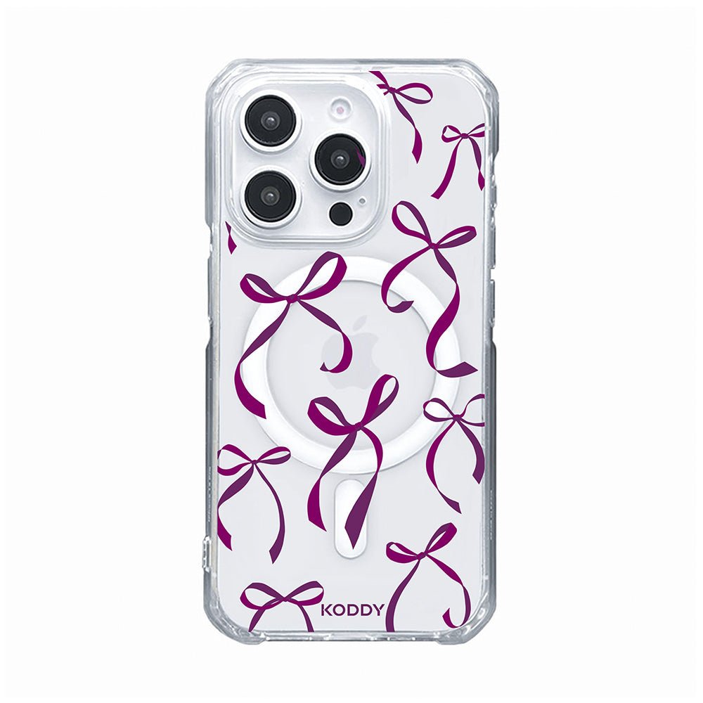 Petite Purple Ribbon Bows Phone Case - KODDY