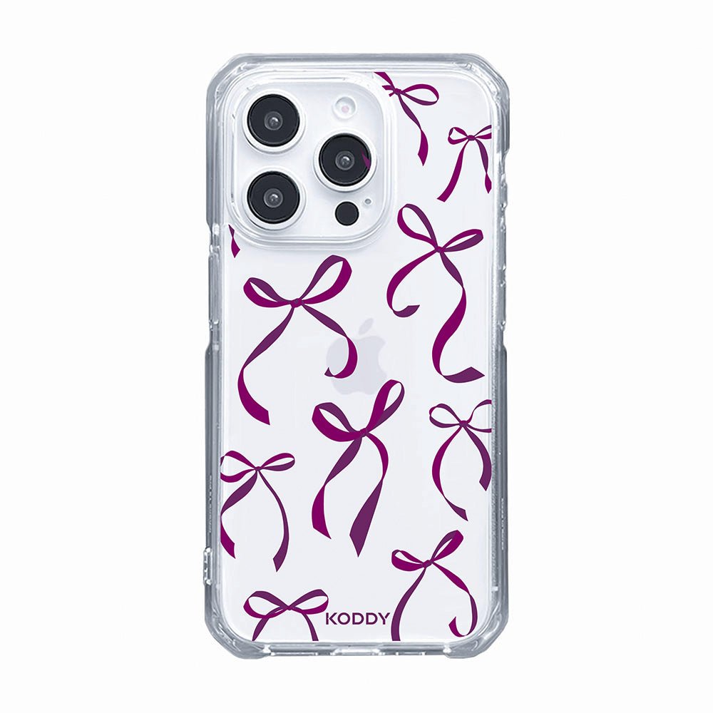 Petite Purple Ribbon Bows Phone Case - KODDY