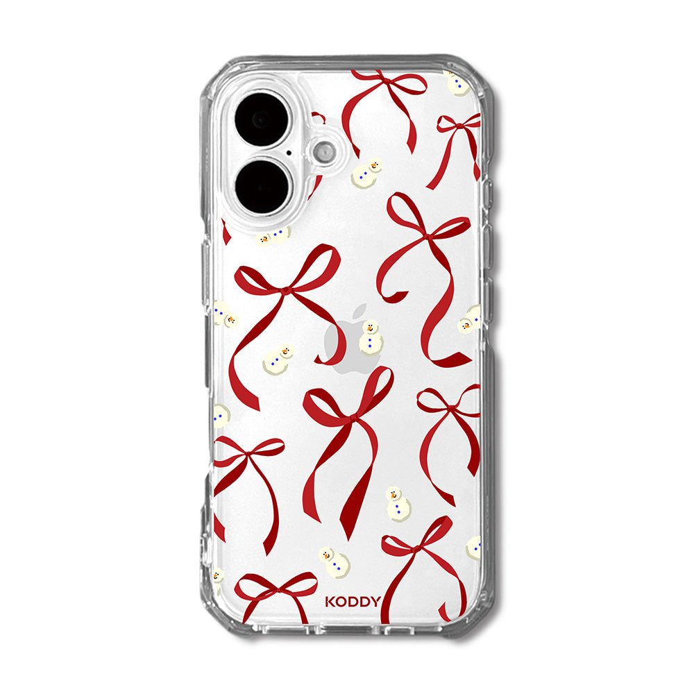 Petite Red Bows and Snowmen Phone Case - KODDY