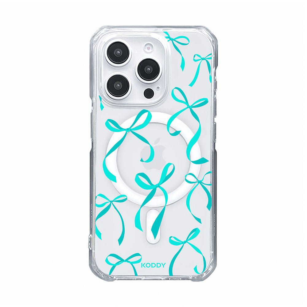 Petite Turquoise Ribbon Bows Phone Case-KODDY