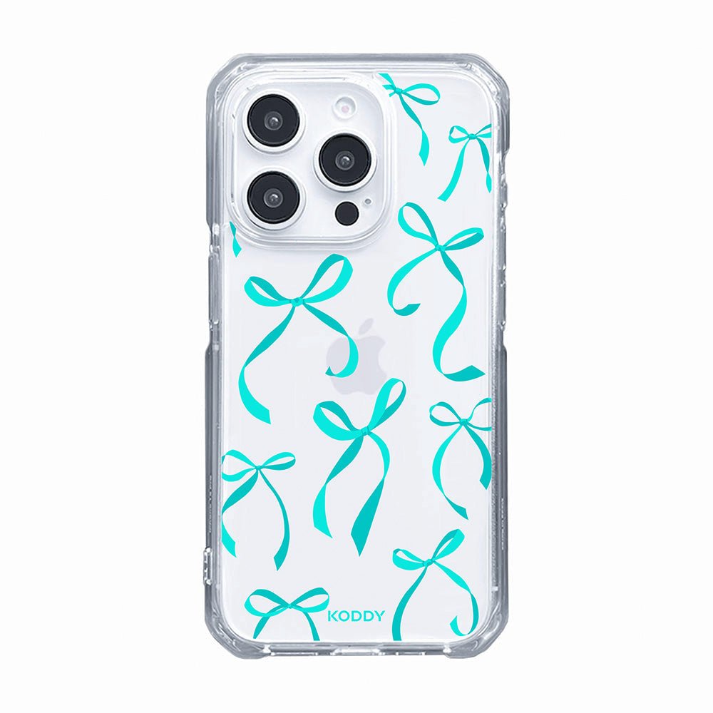 Petite Turquoise Ribbon Bows Phone Case-KODDY