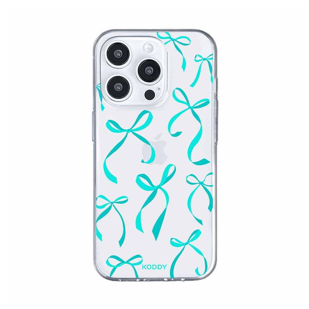 Petite Turquoise Ribbon Bows Phone Case-KODDY