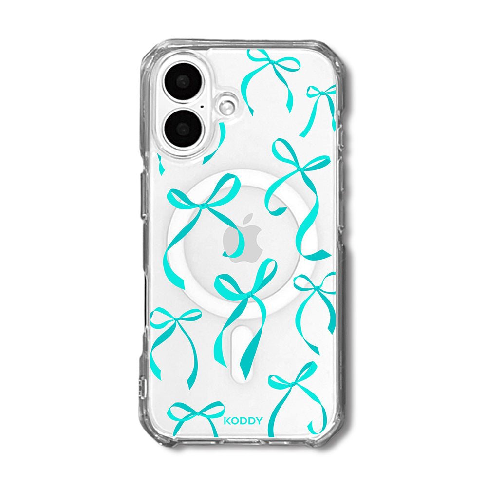 Petite Turquoise Ribbon Bows Phone Case-KODDY