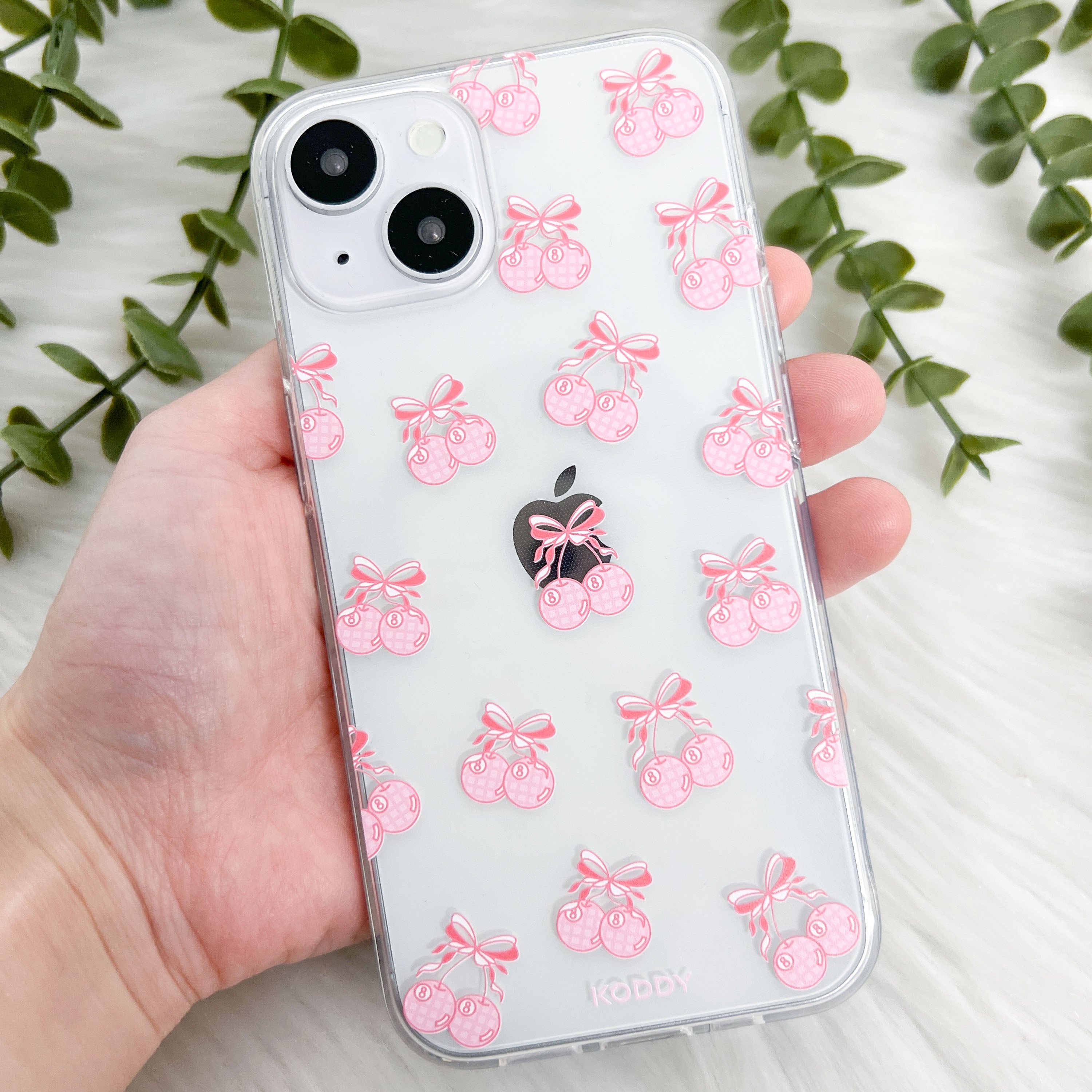 Pink Ribbon Cherry Pool Balls Phone Case - KODDY