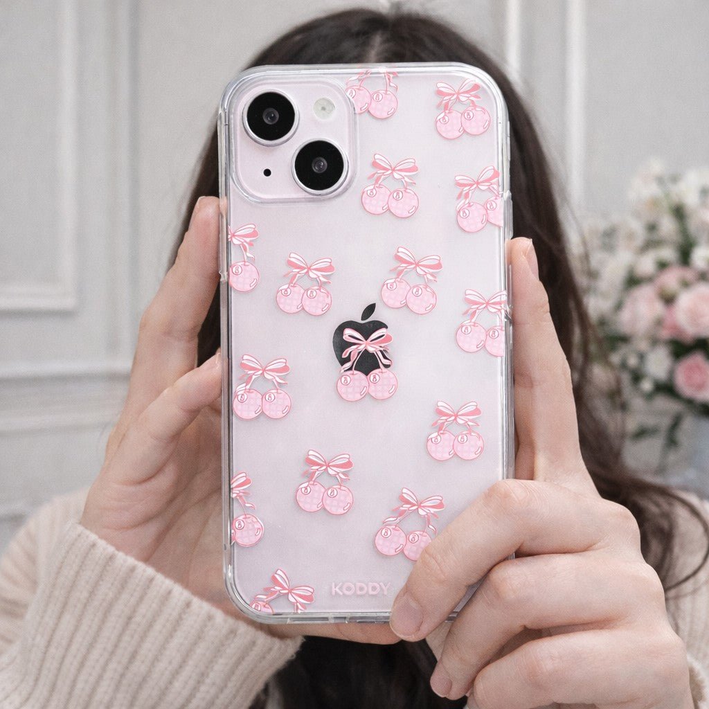 Pink Ribbon Cherry Pool Balls Phone Case - KODDY