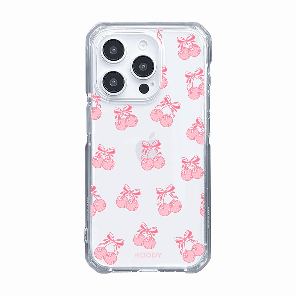 Pink Ribbon Cherry Pool Balls Phone Case - KODDY