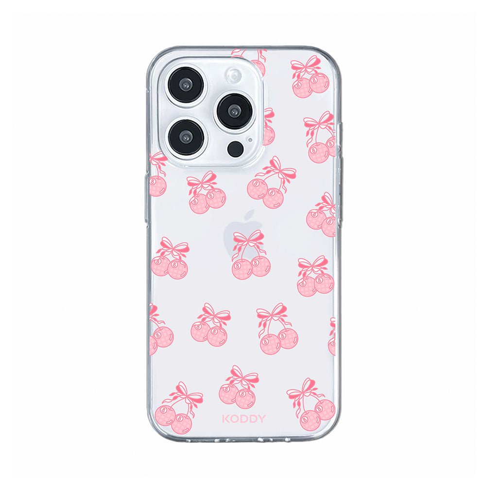 Pink Ribbon Cherry Pool Balls Phone Case - KODDY