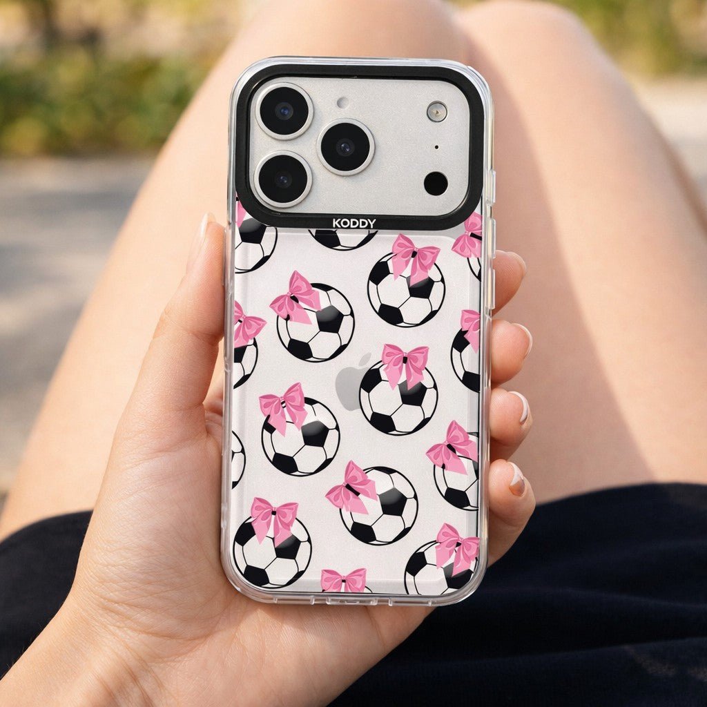 Pink Ribbon Football Gifts iPhone Case - KODDY aesthetic iphone case UK