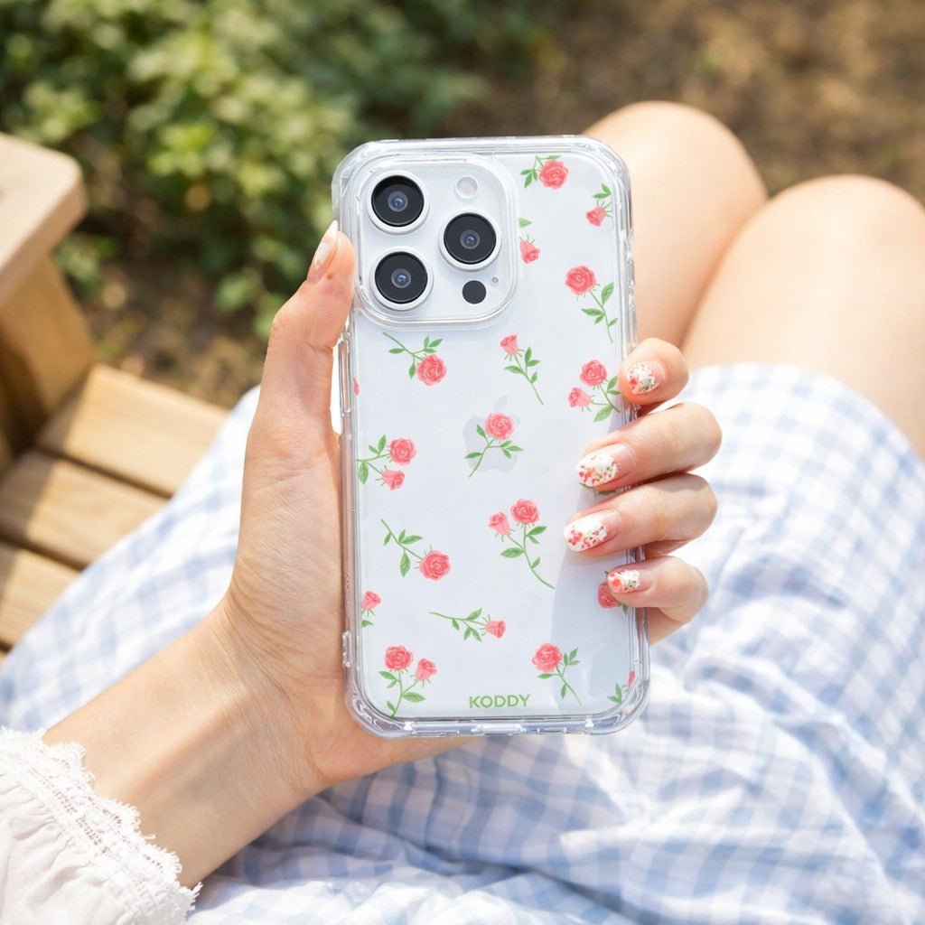 Pink Rose Phone Case - KODDYaesthetic iphone case UK