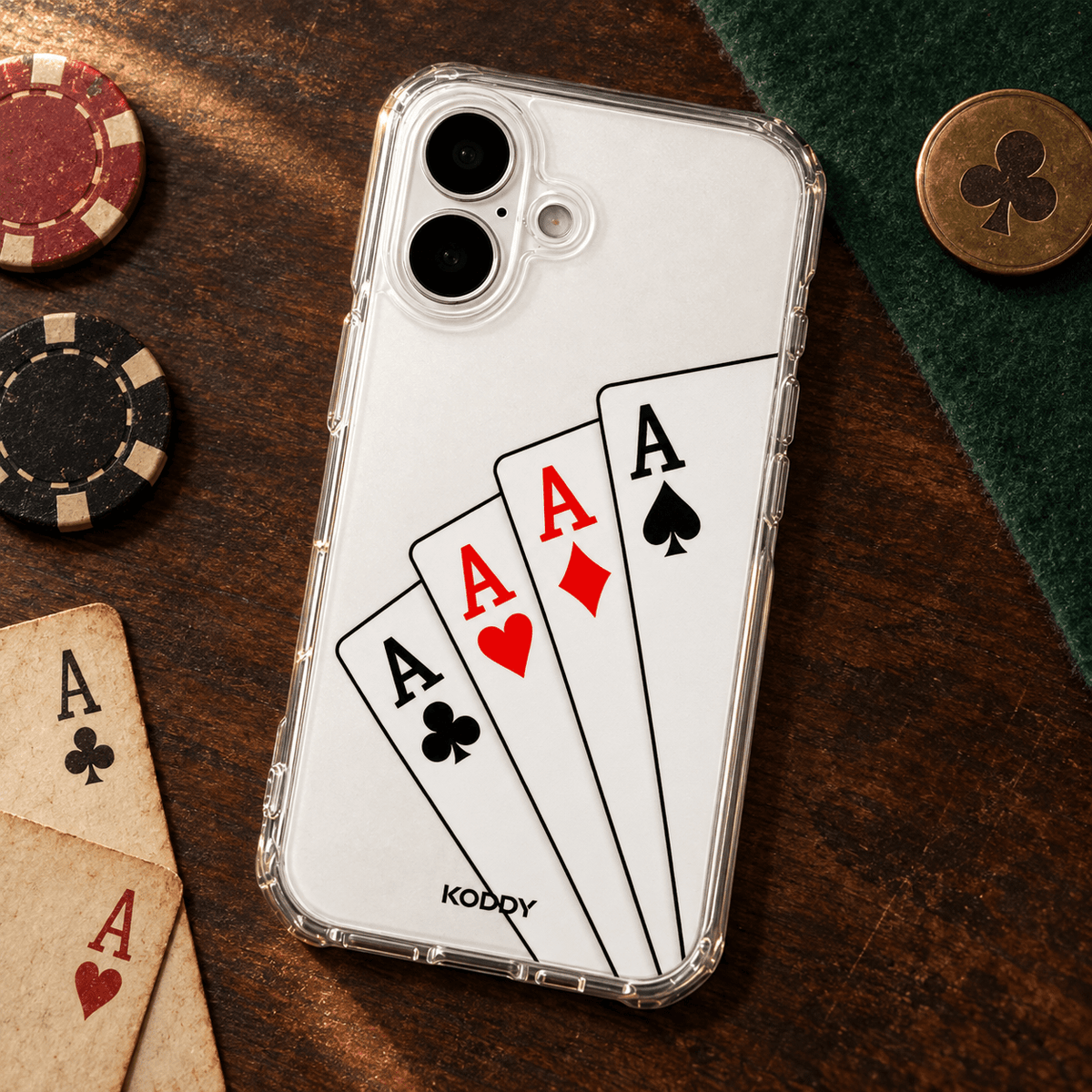 Playing Cards Poker Aces Aesthetic Phone Case-KODDY aesthetic iphone case UK