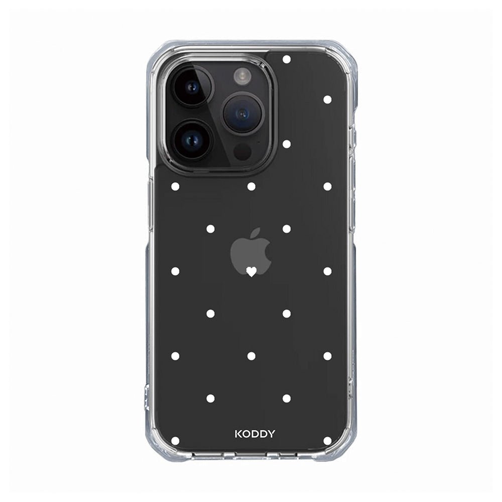 Polka Dot with Love in White Phone Case - KODDY aesthetic iphone case UK