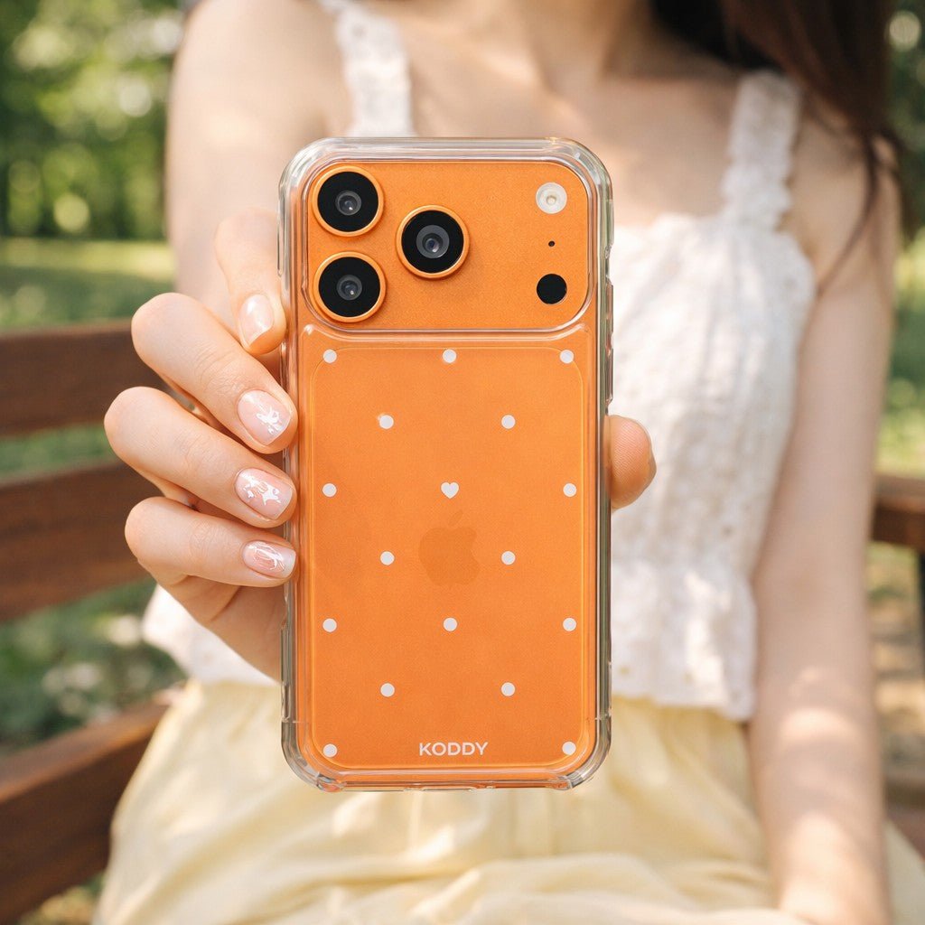 Polka Dot with Love in White Phone Case - KODDY aesthetic iphone case UK