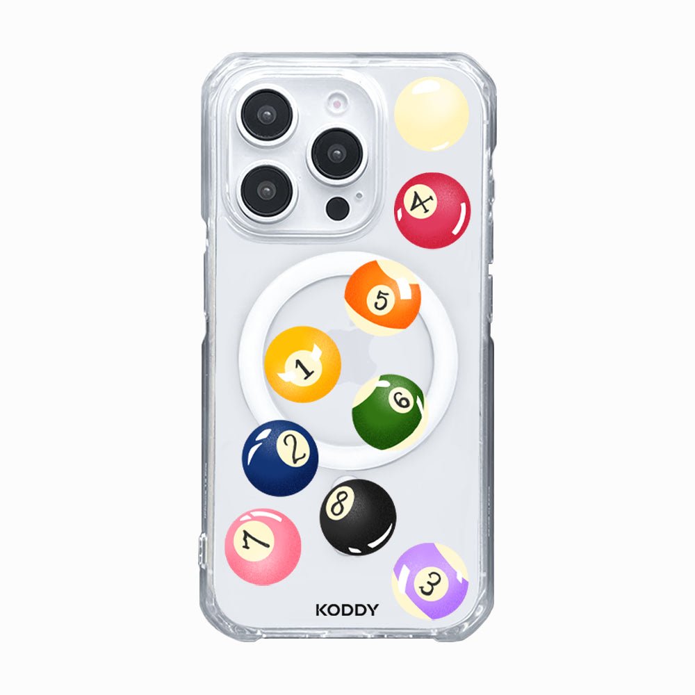 Pool Balls Clear Phone Case-KODDY aesthetic iphone case UK