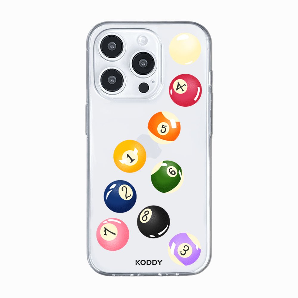 Pool Balls Clear Phone Case-KODDY aesthetic iphone case UK