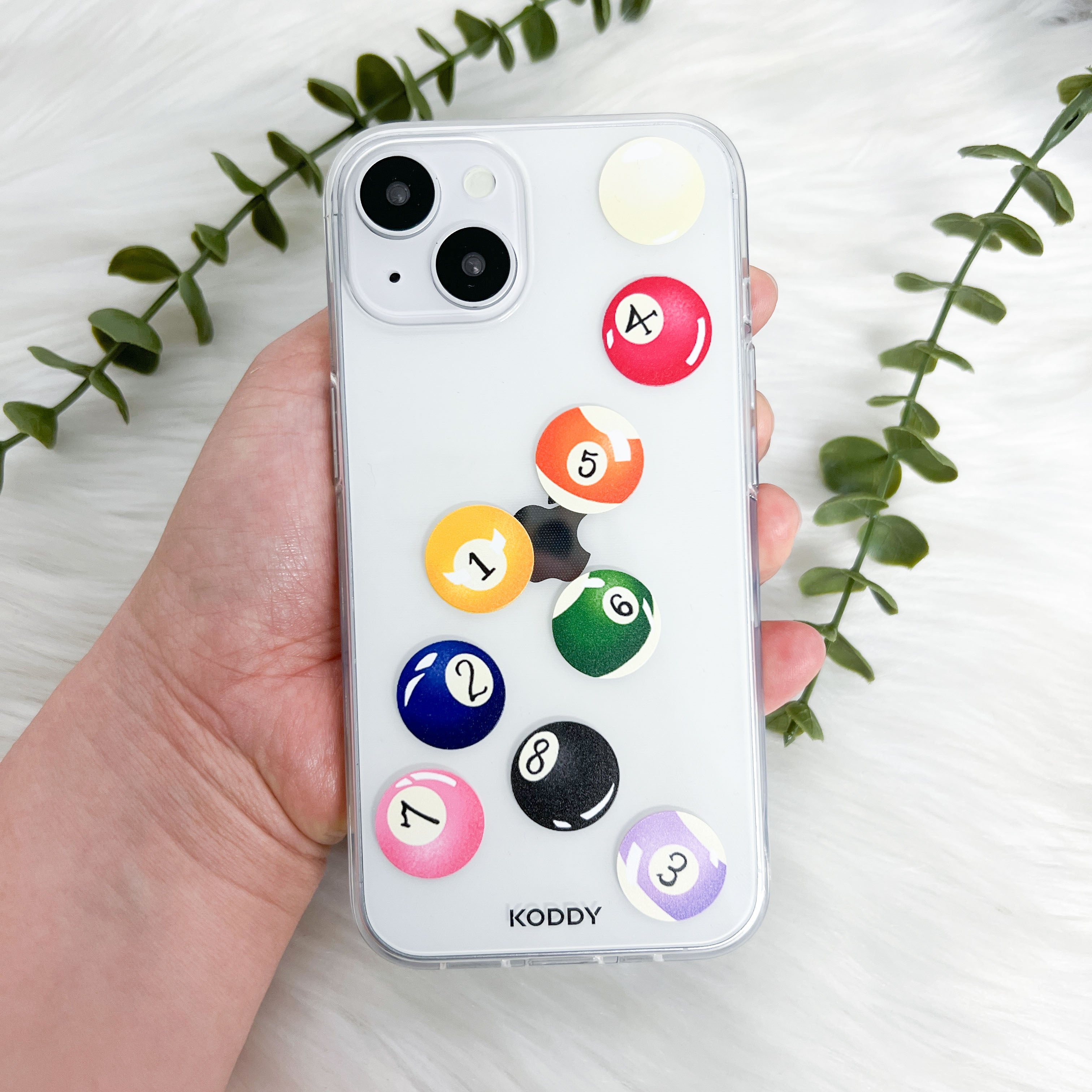Pool Balls Clear Phone Case-KODDY aesthetic iphone case UK