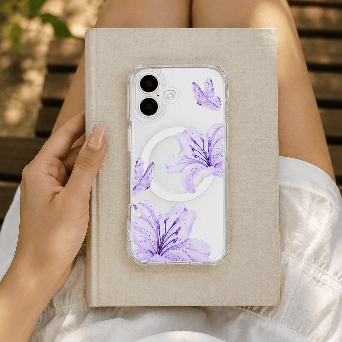 Purple Lily Aesthetic Floral Phone Case-KODDY aesthetic iphone case UK