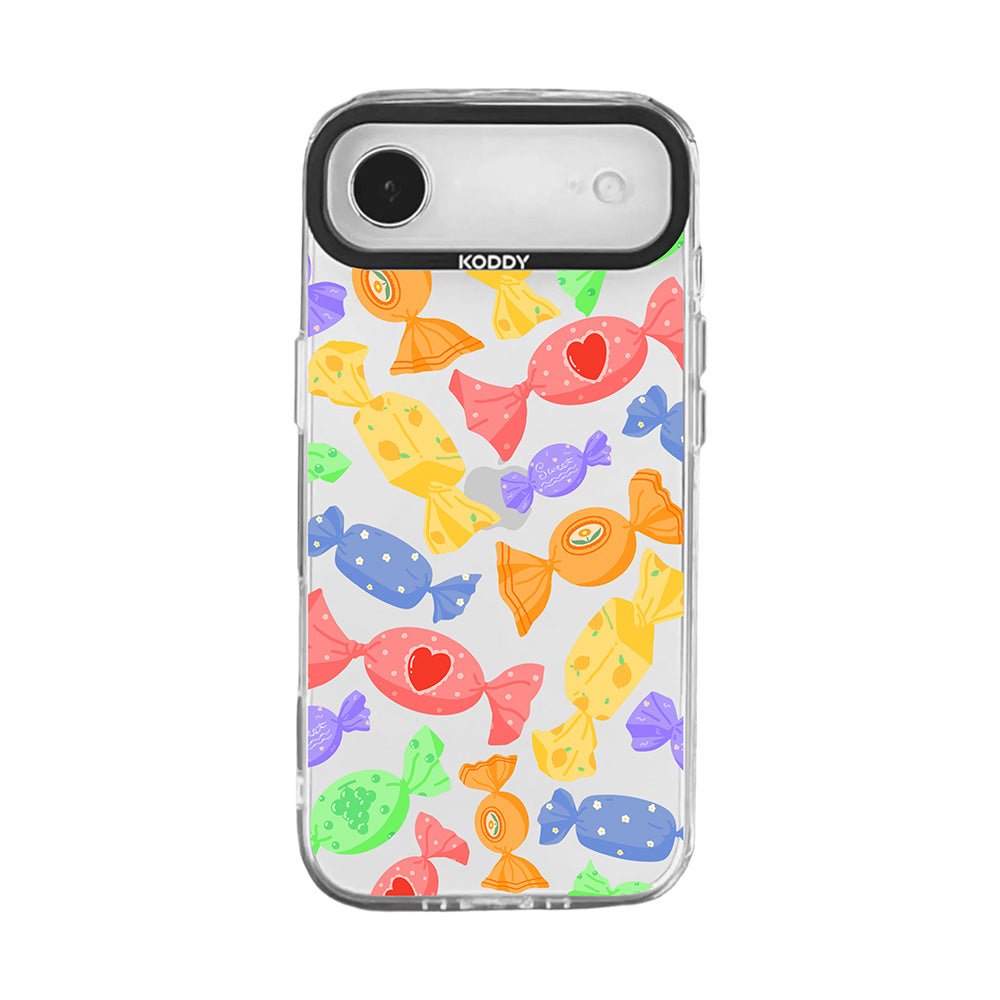 Pink Bubble Pattern Hearts iPhone Case - KODDY