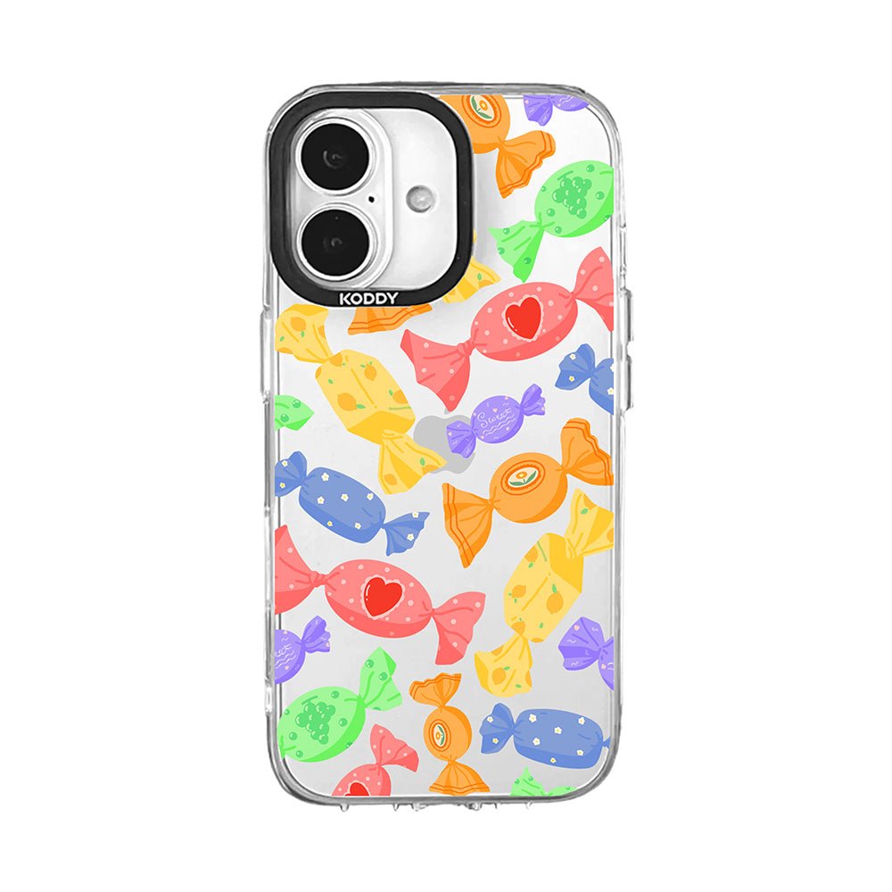Pink Bubble Pattern Hearts iPhone Case - KODDY