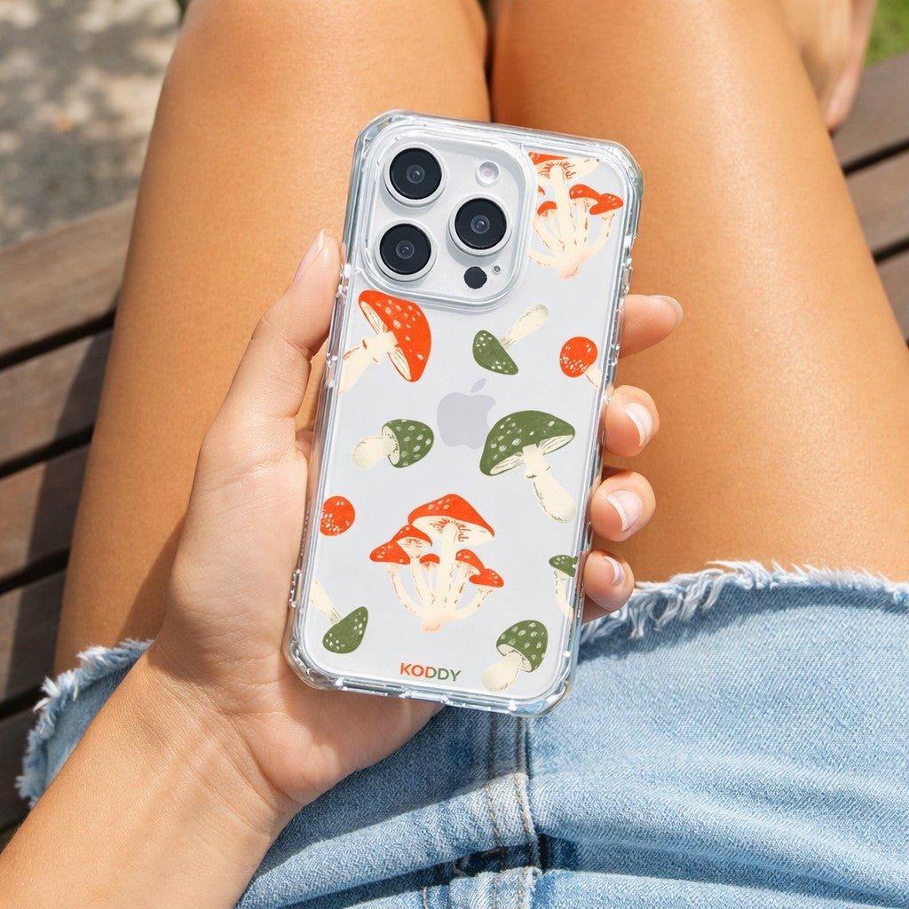 Red & Green Mushrooms Phone Case - KODDY aesthetic iphone case UK