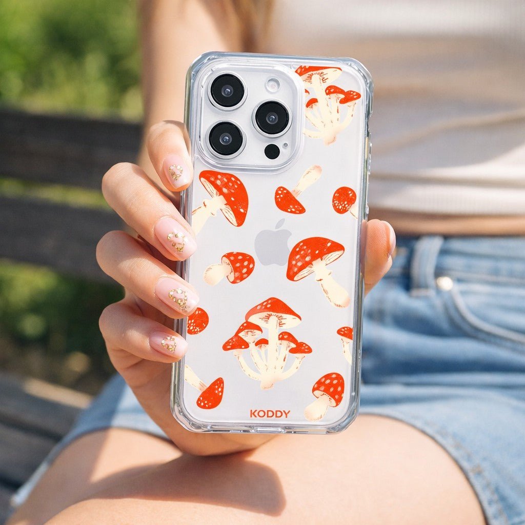 Red Mushrooms Phone Case-KODDY aesthetic iphone case UK