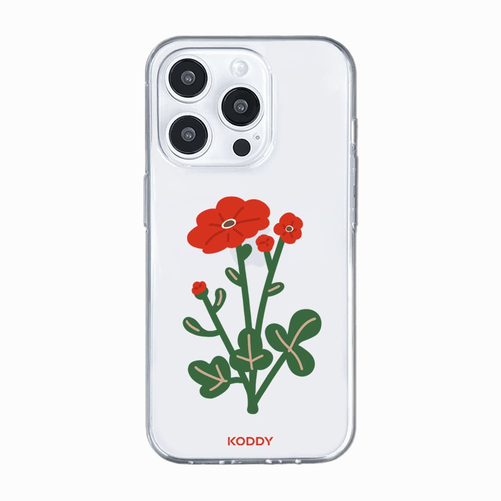 Red Poppy Flower Phone Case