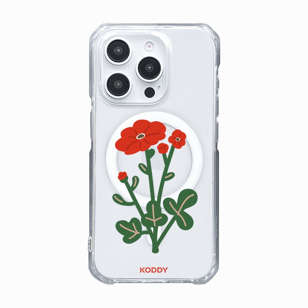 Red Poppy Flower Phone Case