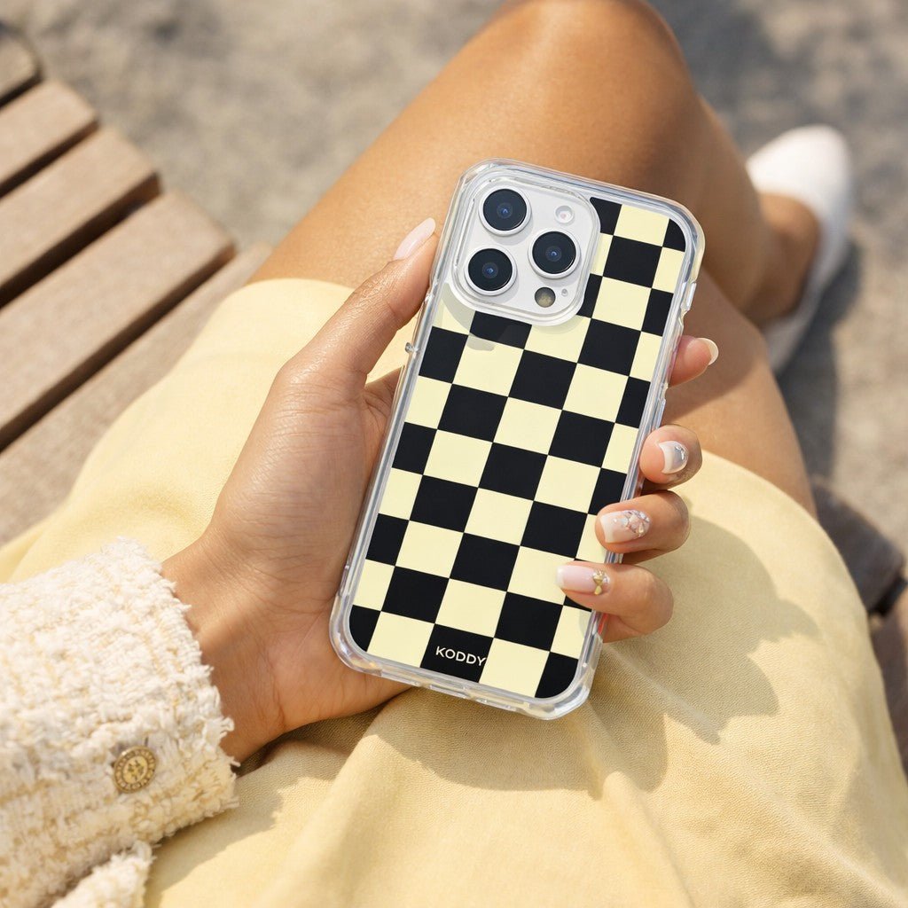 Retro Checkerboard Phone Case - KODDY aesthetic iphone case UK