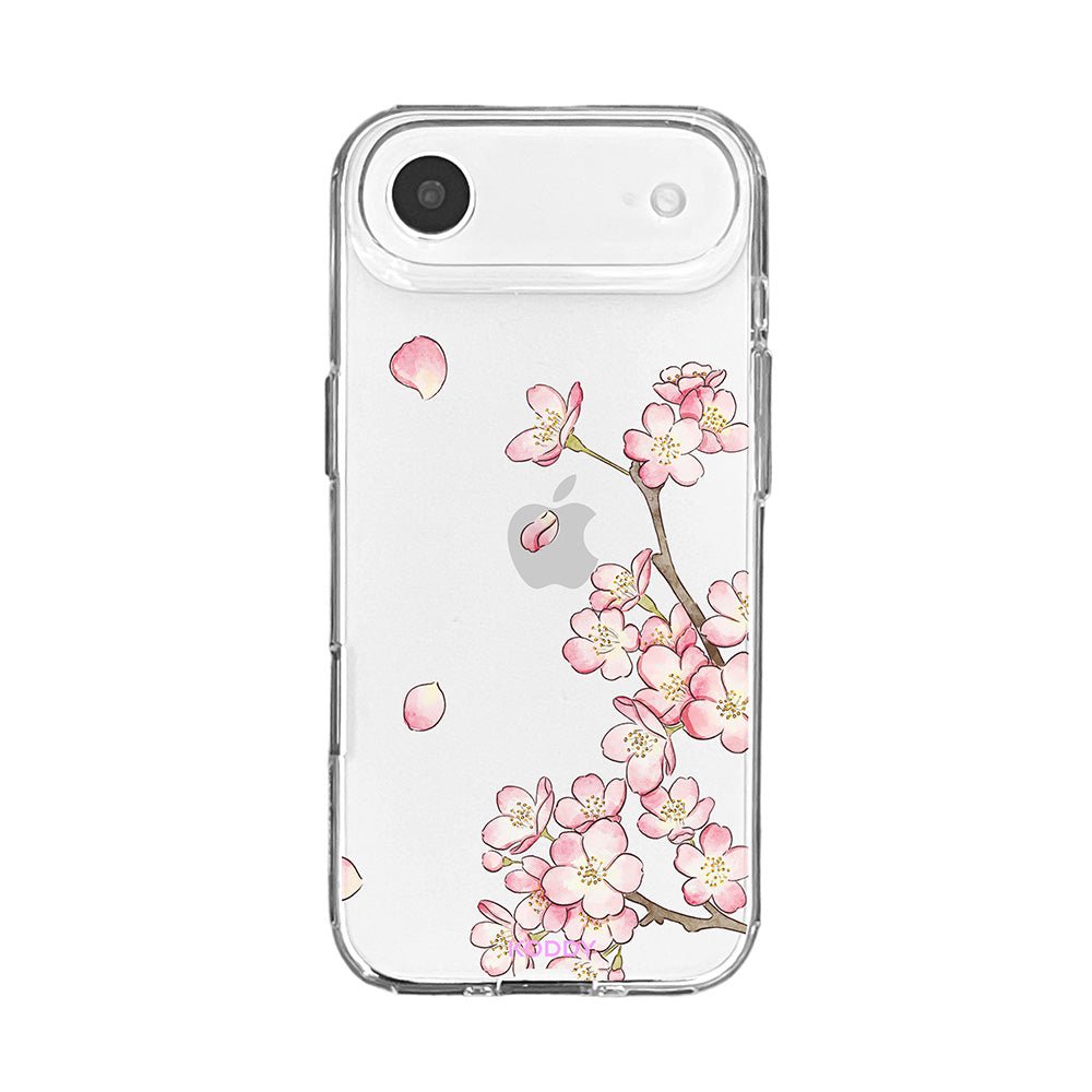 Romantic Pink Cherry Blossom Clear Phone Case-KODDY