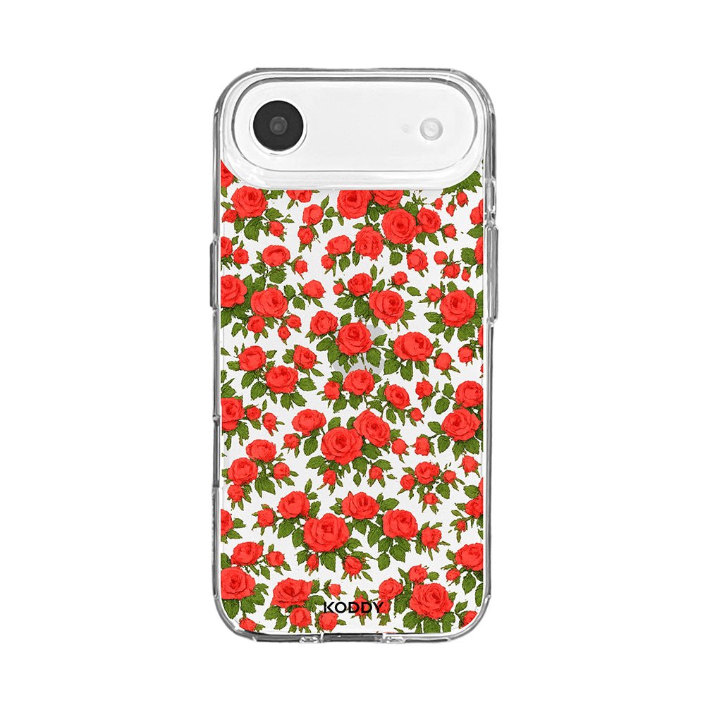 Romantic Red Rose Garden Floral Phone Case-KODDY aesthetic iphone case UK