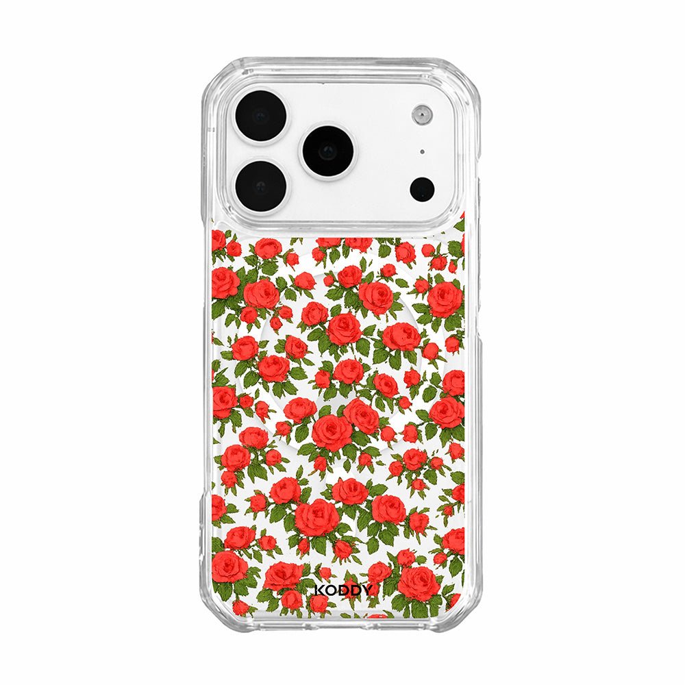 Romantic Red Rose Garden Floral Phone Case-KODDY aesthetic iphone case UK