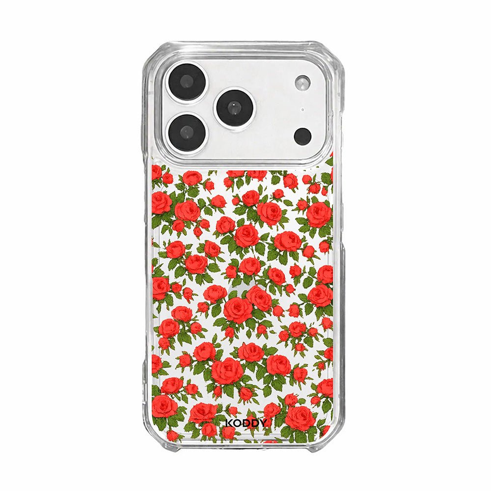 Romantic Red Rose Garden Floral Phone Case-KODDY aesthetic iphone case UK