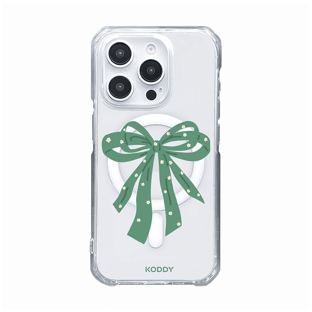 Sage Green Ribbon Bow with Dasies Phone Case - KODDY