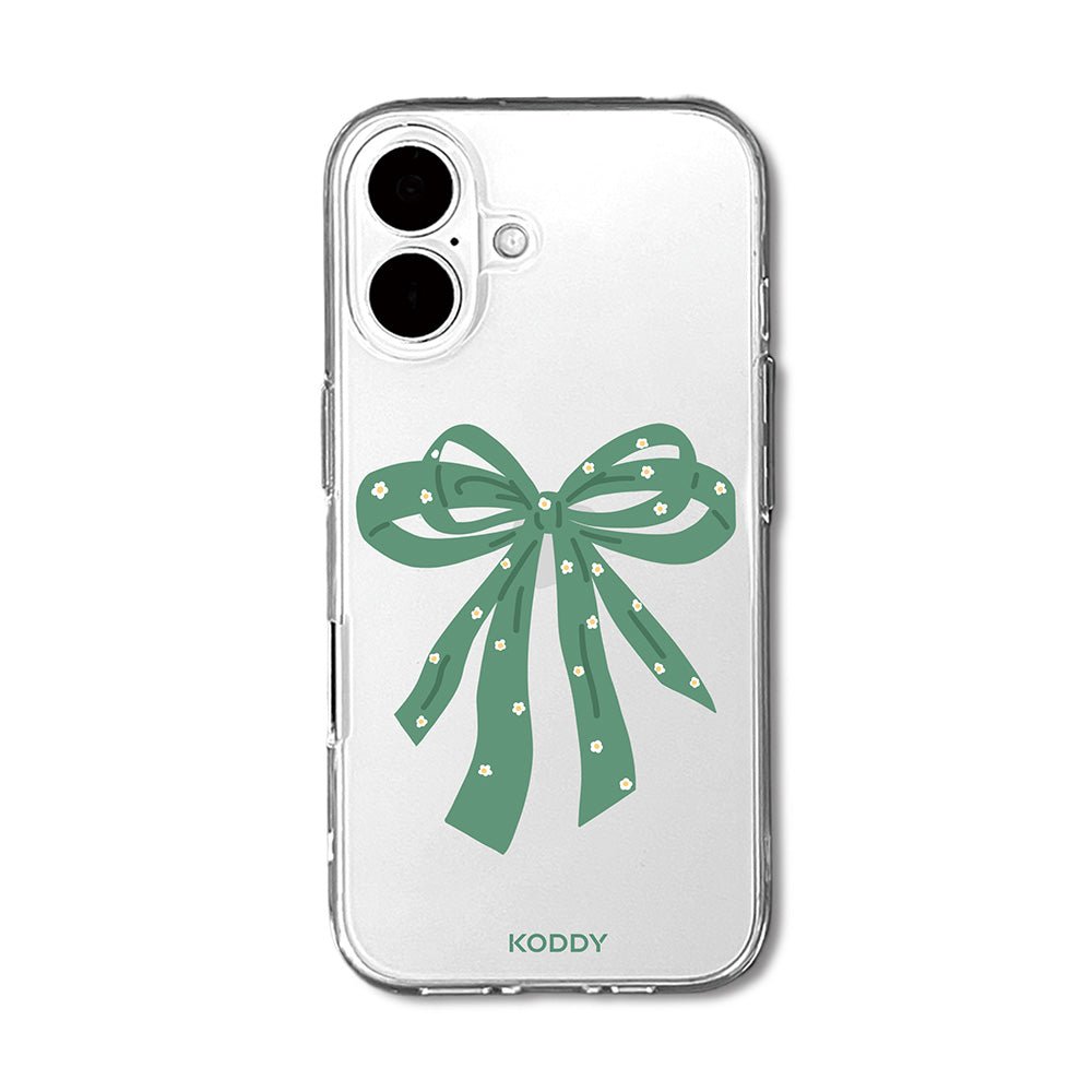 Sage Green Ribbon Bow with Dasies Phone Case - KODDY