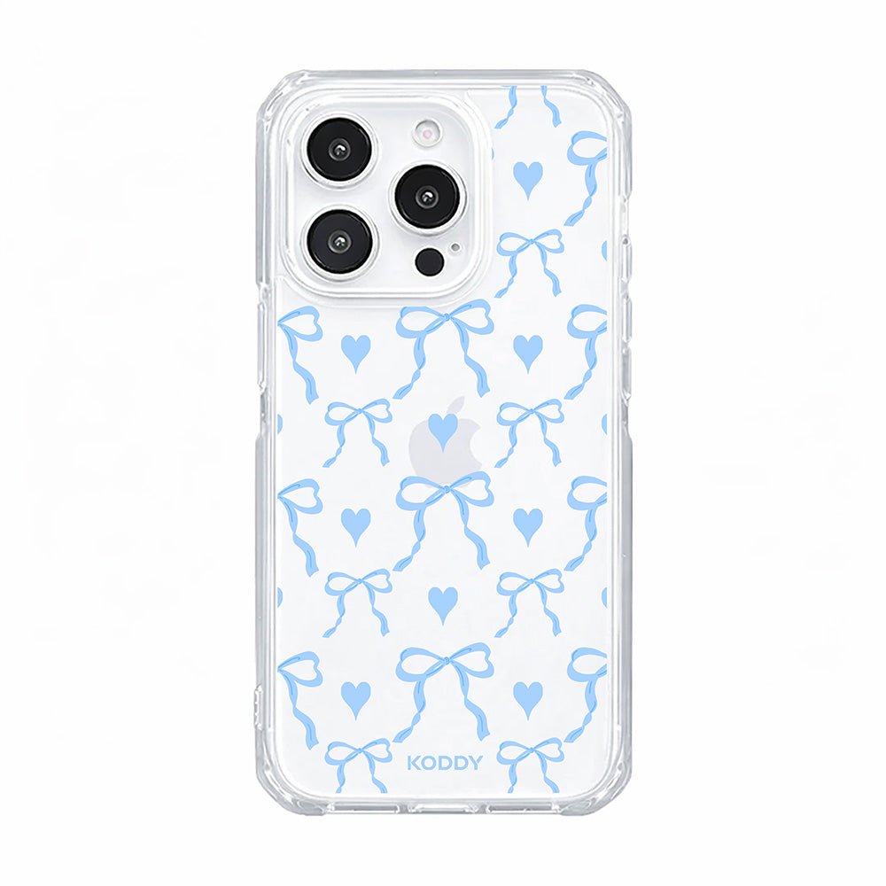 Sky Blue Bows and Hearts Phone case