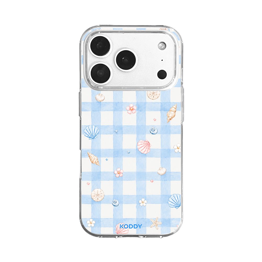 Sky Blue Gingham Beach Phone Case