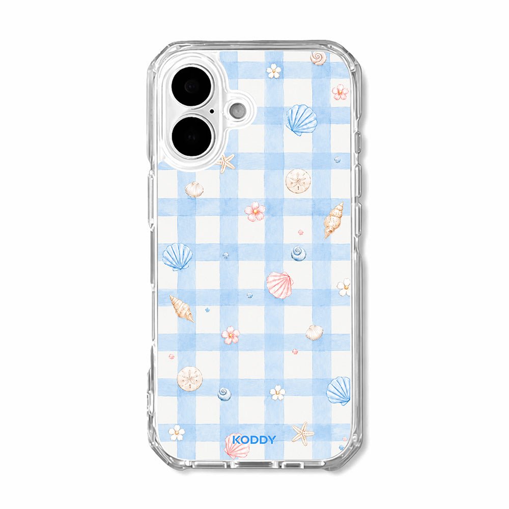 Sky Blue Gingham Beach Phone Case