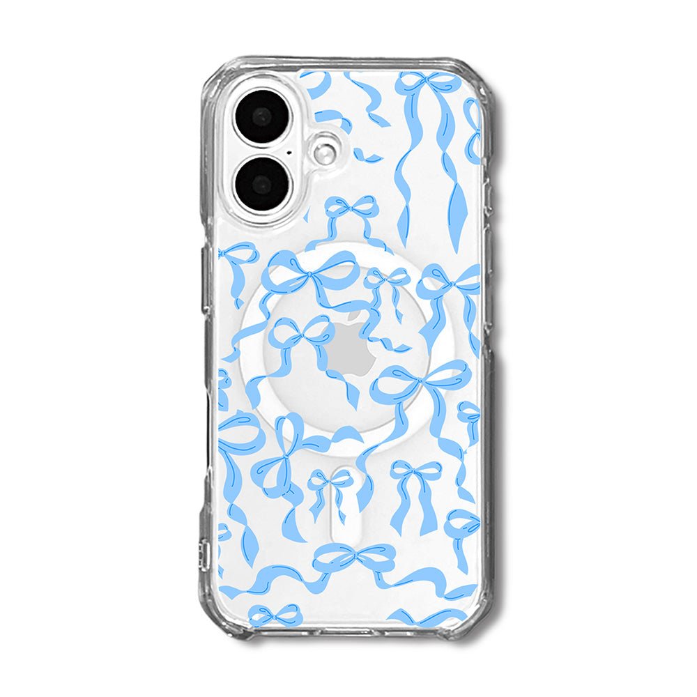 Sky Blue Ribbon Bows Phone Case - KODDY aesthetic iphone case UK