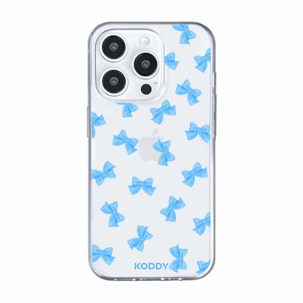 Small Blue Fluffy Ribbon Phone Case
