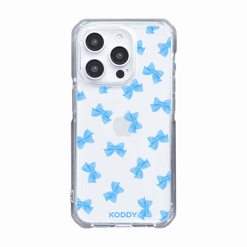 Small Blue Fluffy Ribbon Phone Case